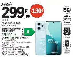 E.Leclerc OPPO Smartphone a reno 14 fs offre
