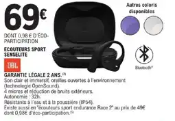 E.Leclerc JBL Ecouteurs sport senselite offre