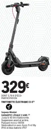 E.Leclerc Trottinette électrique e3 e offre