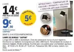 E.Leclerc Lampe de bureau " saffar" offre