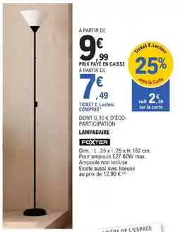 E.Leclerc FOXTER Lampadaire offre