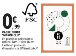 E.Leclerc Cadre photo "marco clip" offre