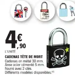 E.Leclerc Cadenas tête de mort offre