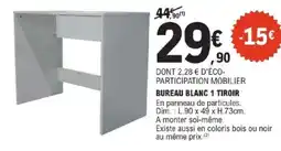 E.Leclerc Bureau blanc 1 tiroir offre