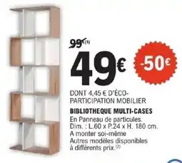 E.Leclerc Bibliotheque multi-cases offre