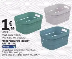 E.Leclerc Panier "signature laundry alto" xs offre