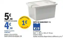 E.Leclerc KIS Boîte de rangement offre
