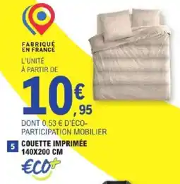 E.Leclerc Couette imprimée offre