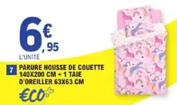 E.Leclerc Parure housse de couette +1 taie d'oreiller offre