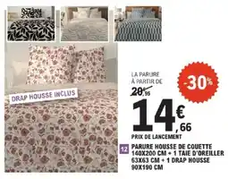 E.Leclerc Parure housse de couette + reiller+1 drap housse offre