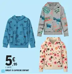 E.Leclerc Sweat à capuche enfant offre