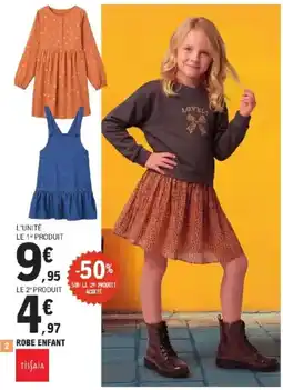 E.Leclerc TISSAIA Robe enfant offre