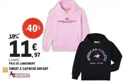 E.Leclerc Sweat à capuche enfant offre