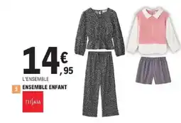 E.Leclerc TISSAIA Ensemble enfant offre