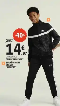 E.Leclerc AIRNESS Survêtement enfant offre