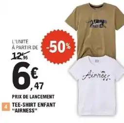 E.Leclerc AIRNESS Tee-shirt enfant offre