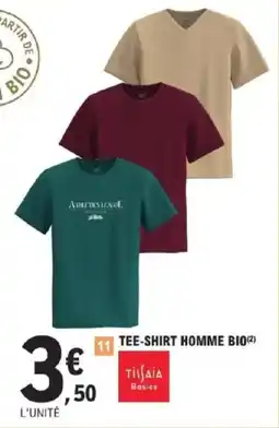 E.Leclerc TISSAIA Tee-shirt homme bio offre