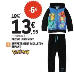 E.Leclerc Survetement molleton enfant offre