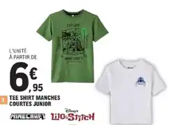 E.Leclerc Tee shirt manches courtes junior offre