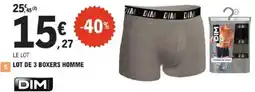 E.Leclerc DIM Lot de 3 boxers homme offre