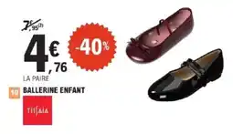 E.Leclerc TISSAIA Ballerine enfant offre