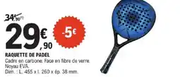 E.Leclerc Raquette de padel offre