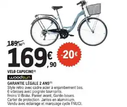 E.Leclerc WOODSUN Velo capucine offre