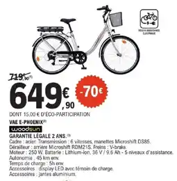 E.Leclerc WOODSUN Vae e-phoenix offre