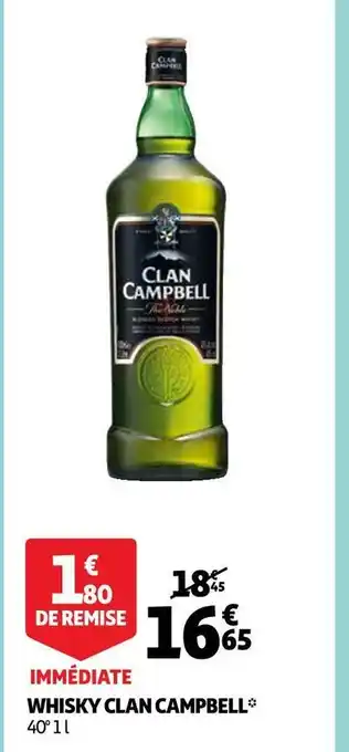Auchan Clan campbell whisky* offre
