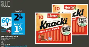 Auchan Herta knacki original offre