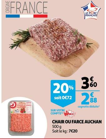 Auchan Auchan chair ou farce offre