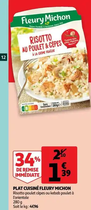 Auchan Fleury michon plat cuisiné offre