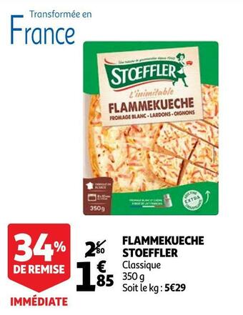 Auchan Stoeffler flammekueche offre