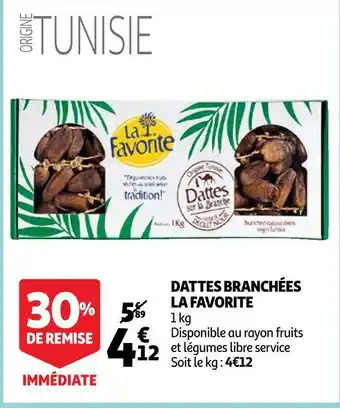 Auchan La favorite dattes branchées offre