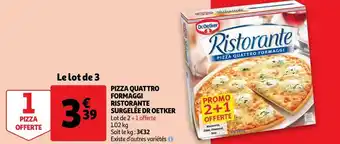 Auchan Dr oetker pizza quattro formaggi ristorante surgelée offre