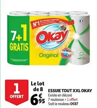 Auchan Okay essuie tout xxl offre