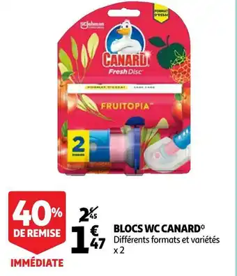 Auchan Canard blocs wc* offre