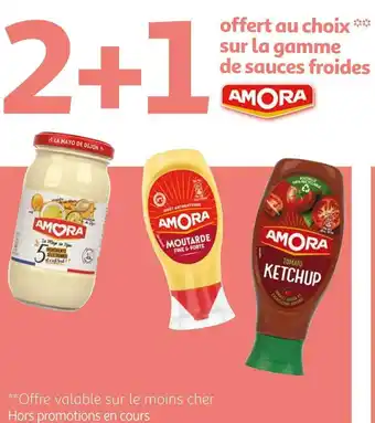 Auchan Amora bon plan sur la gamme de sauces froides amora offre