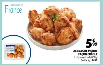 Auchan Accras de morue façon créole offre