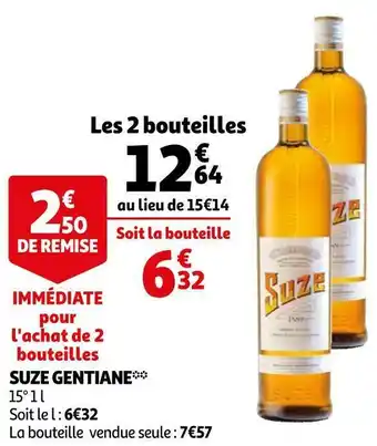 Auchan Suze gentiane offre