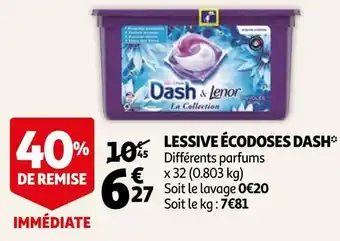 Auchan Dash lessive écodoses* offre