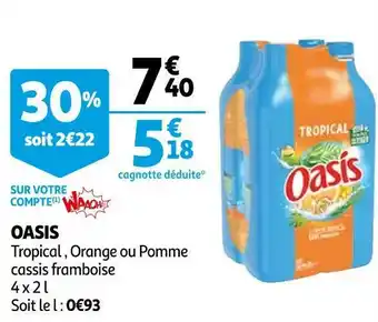 Auchan Oasis oasis offre