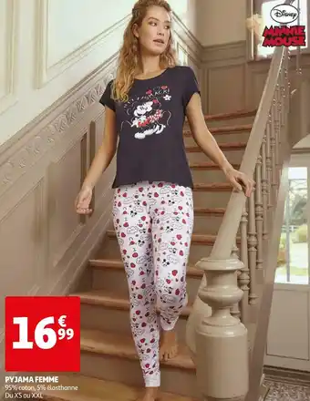 Promo Pyjama femme chez Auchan