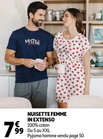 Auchan In extenso nuisette femme offre