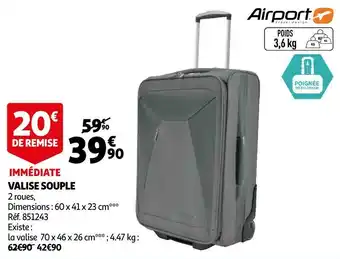 Auchan Airport valise souple offre