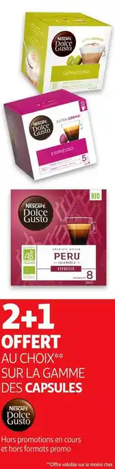 Auchan Dolce gusto bon plan sur la gamme des capsules de la marque dolce gusto offre