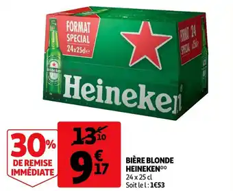 Auchan Heineken bière blonde offre