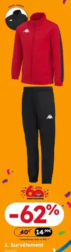 Sport 2000 Kappa Survêtement offre