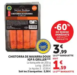 Bi1 Séchoir Bodega Chistorra de Navarra offre
