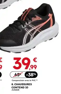 Sport 2000 Asics chaussures contend 10 offre